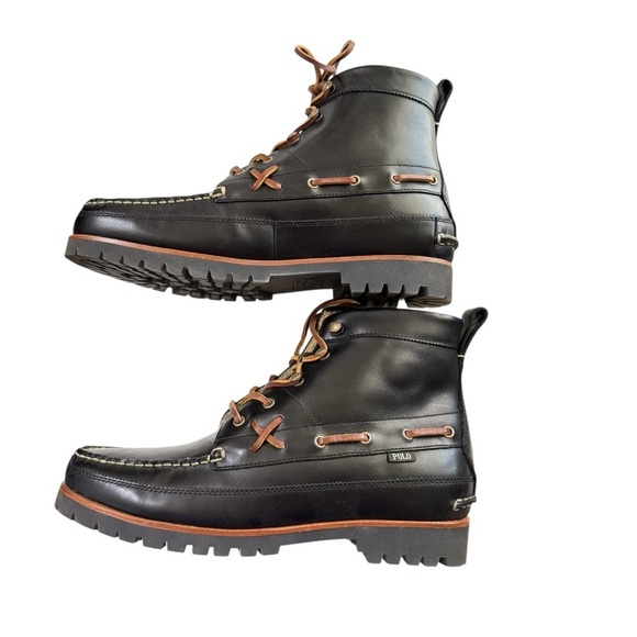 Polo Ralph Lauren - Men’s Black Leather Boots · Size 10.5 main image 2